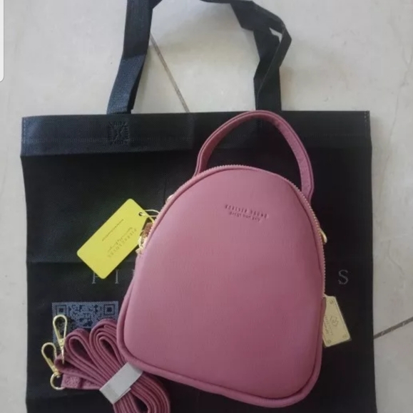 PIERRE LOUES MINI DARK PINK BACKPACK - Picture 4 of 15